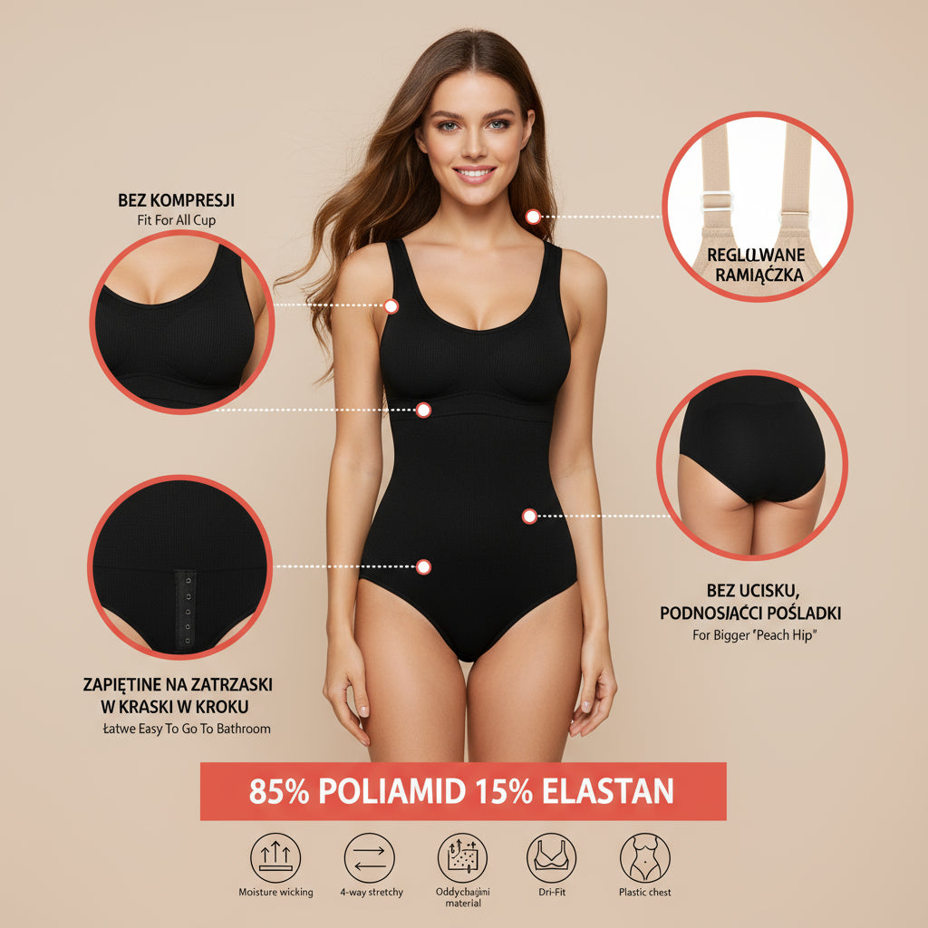 Women Slimming Shapewear Seamless Slimming Butt Lifter Full Body Shaper Smooth Out Bodysuit Open Crotch High Elastic Body Suits